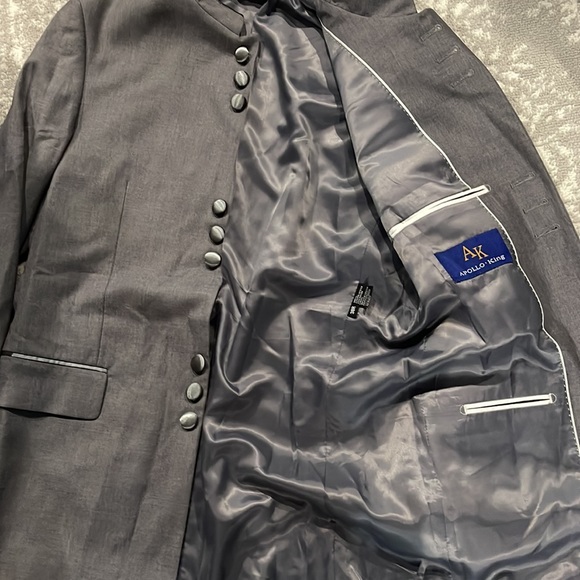 Apollo King men’s mandarin collar, 9 button jacket, size 38R - Picture 4 of 5